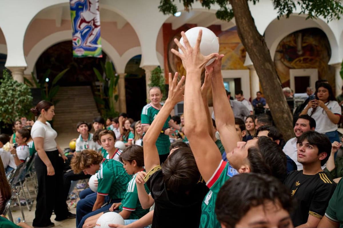 La convivencia organizada por la Secretaría del Bienestar del Estado y el Instituto Sonorense de la Juventud permitió acercar a los jóvenes al ambiente del Mundial.