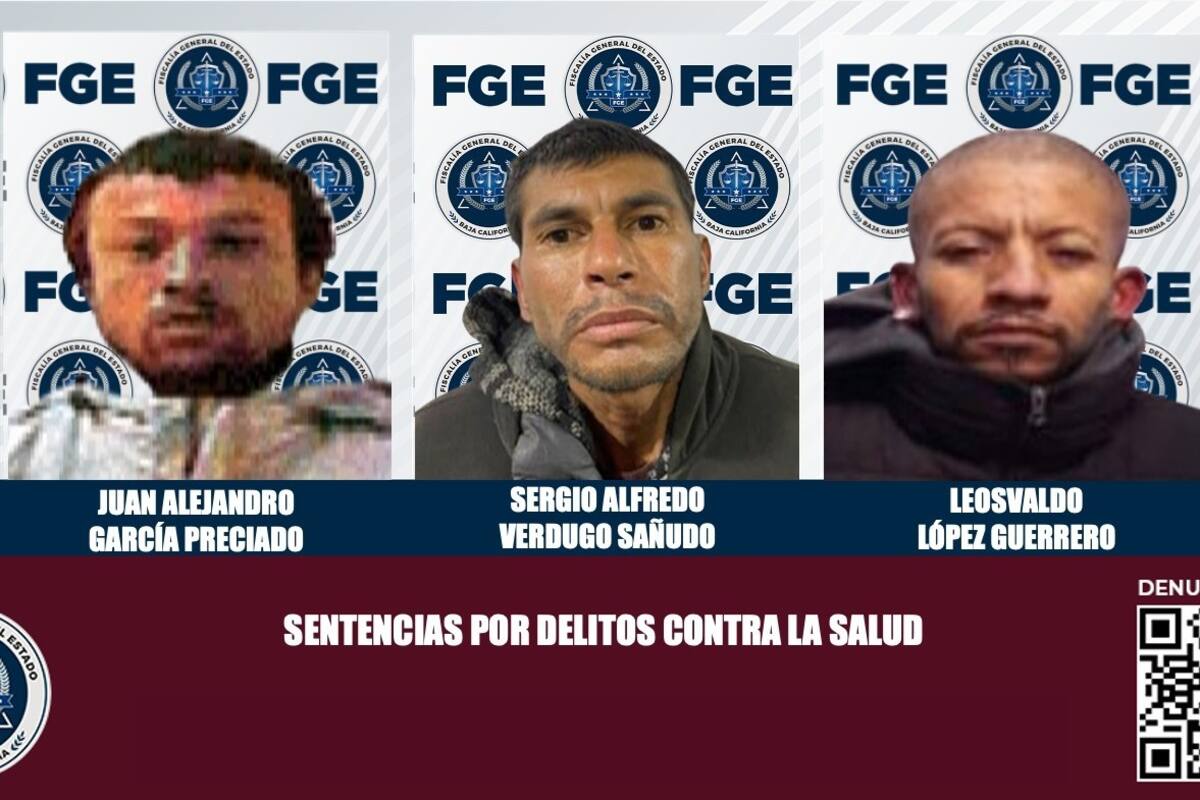 Policiaca Tijuana: condenan a 3 vendedores de droga