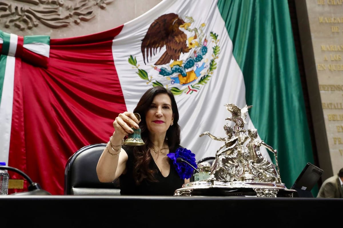 La presidenta Kenia López Rabadán llegó a liderar la Cámara de Diputados. Crédito: X @kenialopezr