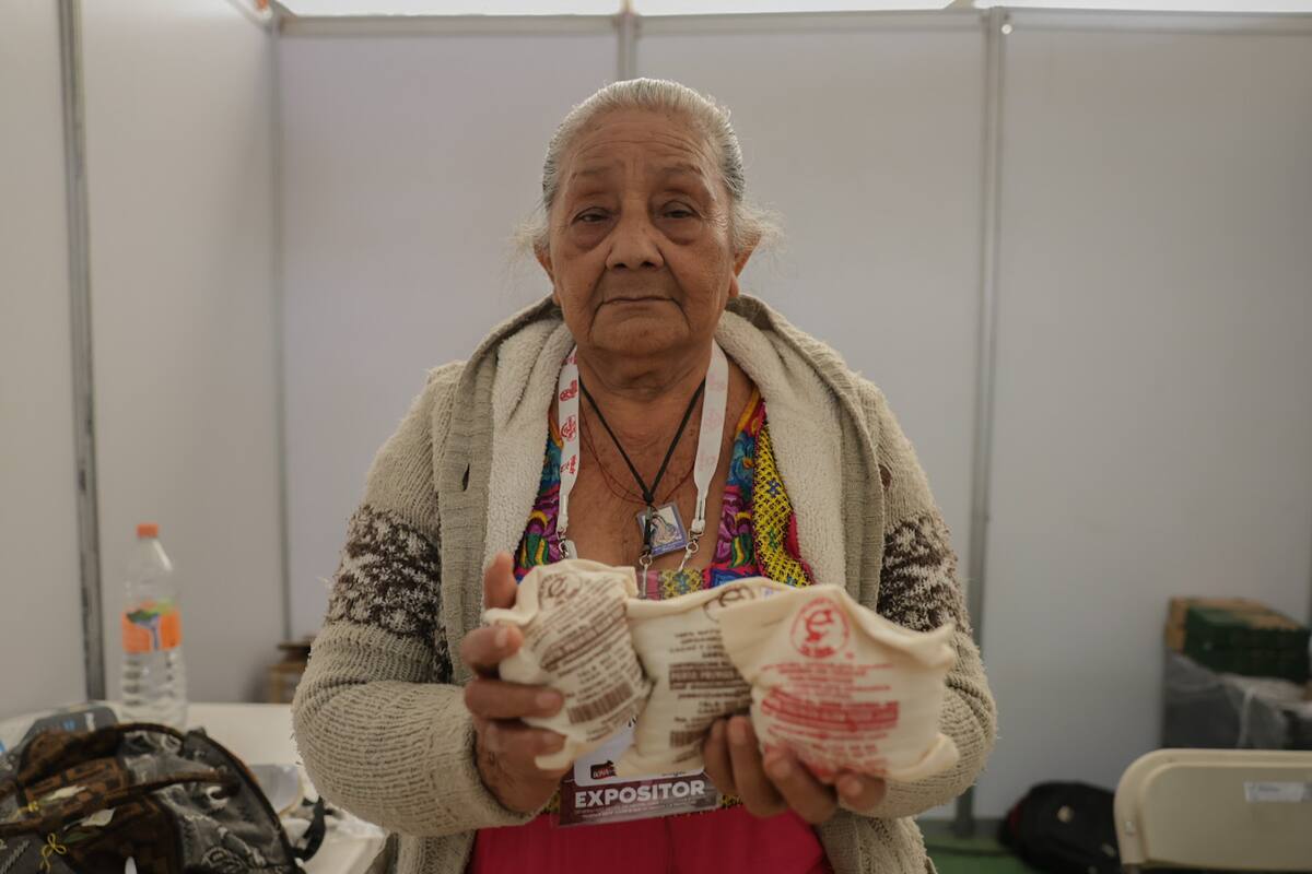 Sebastiana trajo a AgroBaja su chocolate artesanal desde Tabasco