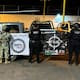 Escapan sospechosos de delitos de delincuencia organizada y aseguran vehículo robado