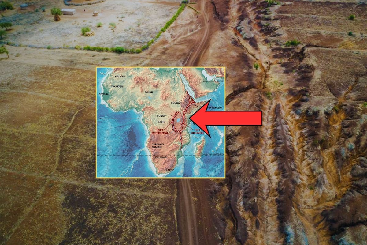 África se está partiendo en dos y la grieta está formando un nuevo océano más rápido de lo que se esperaba