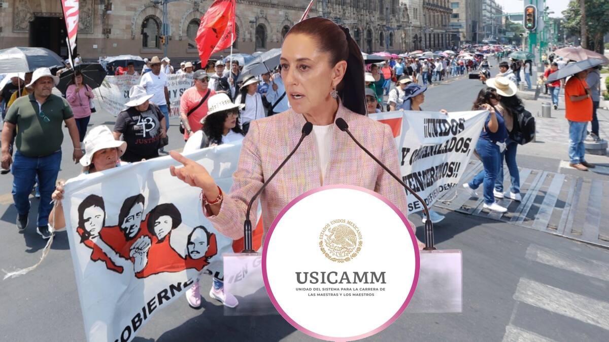 Claudia Sheinbaum, presidenta electa de México, planea eliminar el Usicamm y CNTE reacciona.