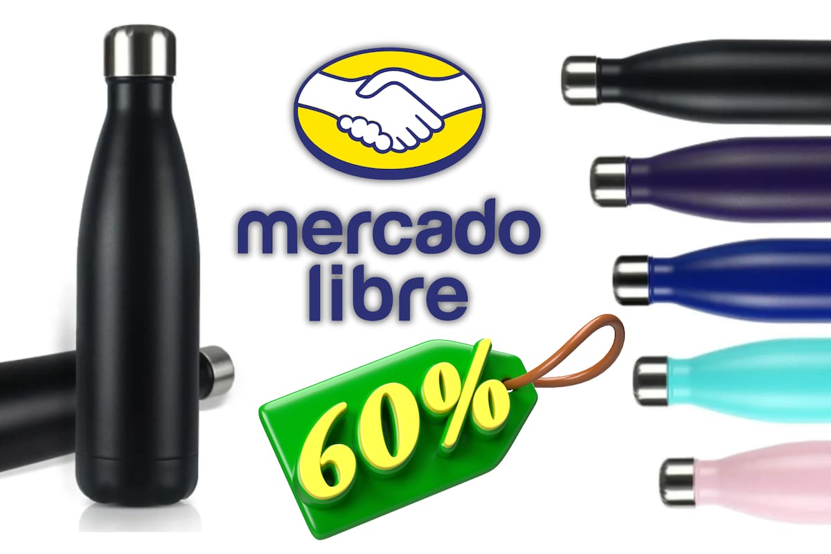 Oferta en Mercado Libre: Termo de acero inoxidable con 62% de descuento