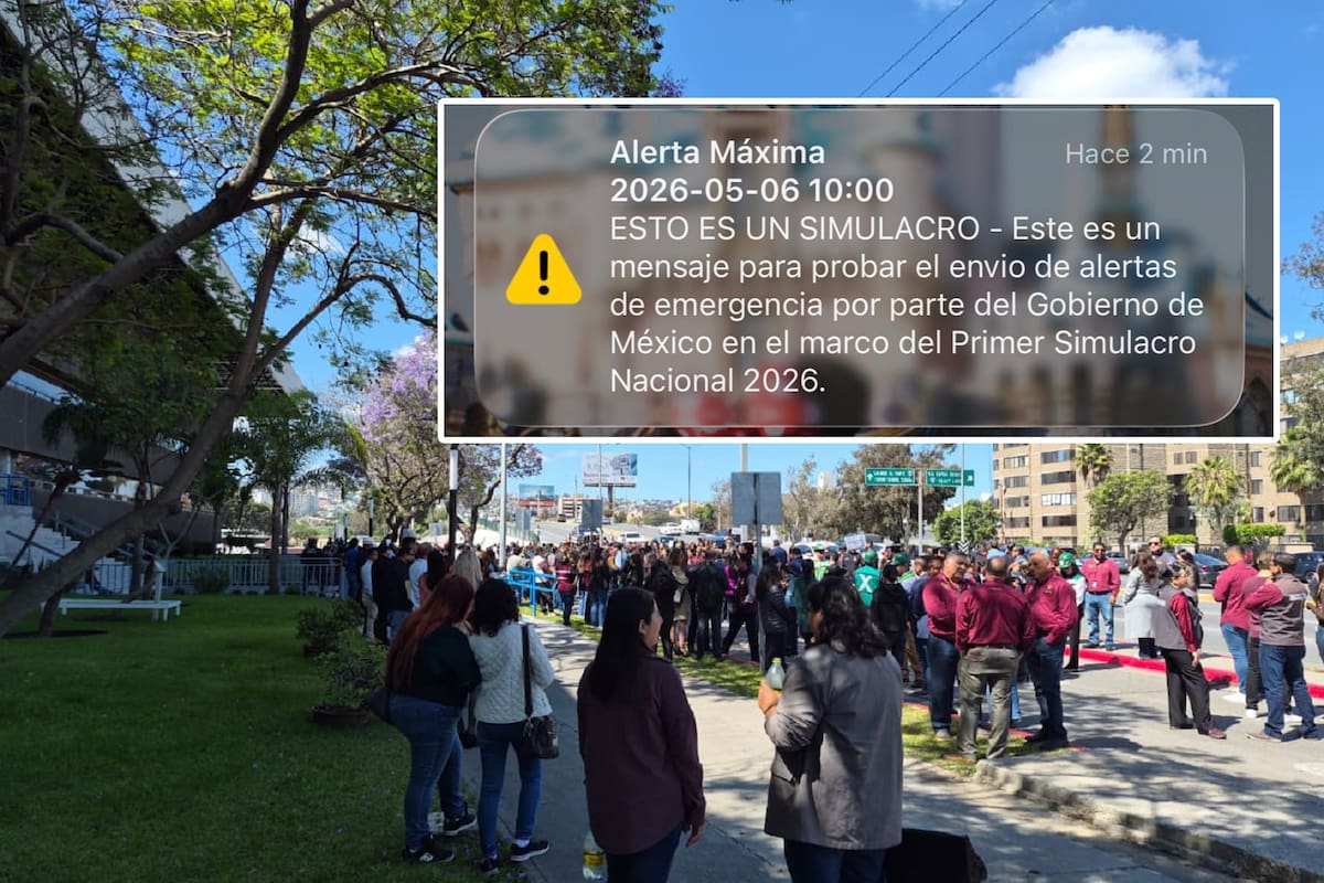 Simulacro nacional en Palacio Municipal de Tijuana evalúa alertas y tiempos de evacuación en Tijuana