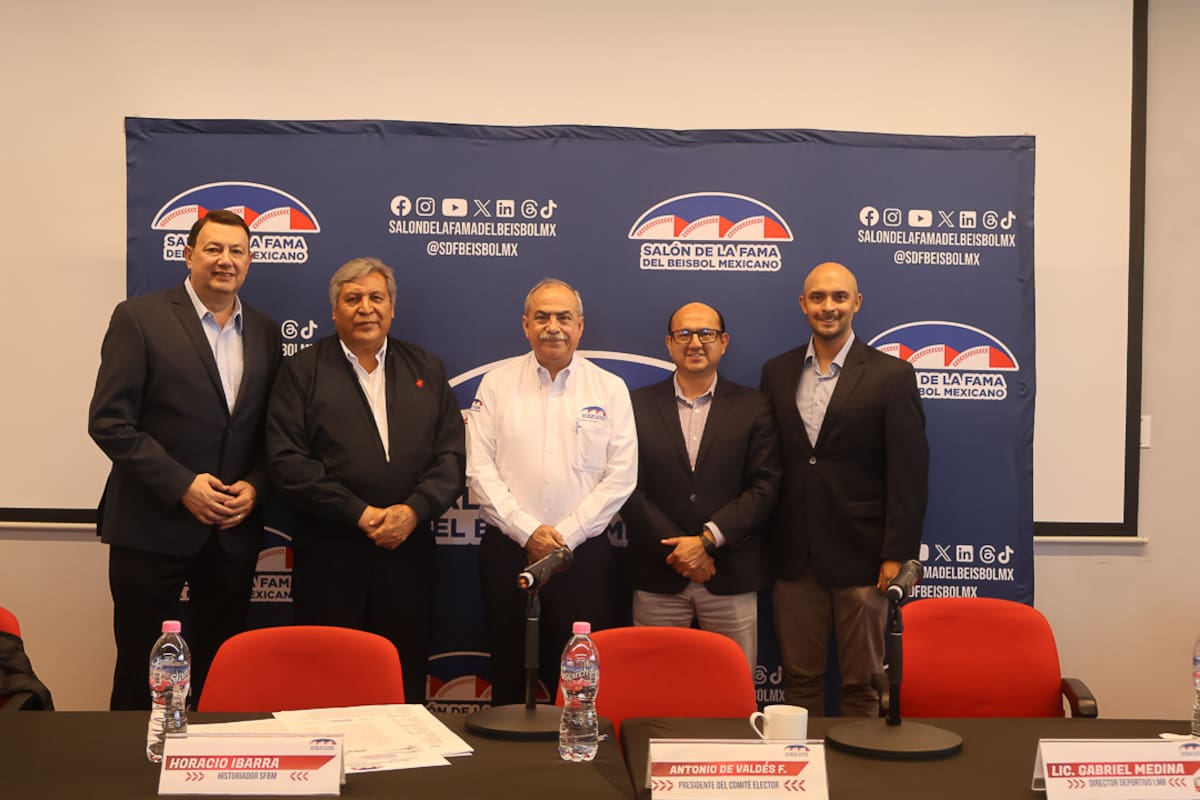 Asamblea de Elección estuvo integrada por: Antonio de Valdés, Christian Veliz , Gabriel Medina, Horacio Ibarra y el Ing. Francisco F. Padilla Dávila. (Foto: @SDFBeisbolMX)