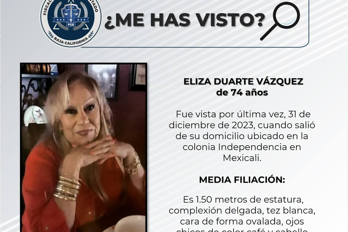 Buscan a Eliza Duarte Vázquez