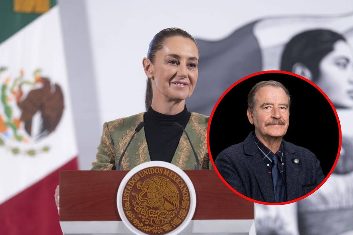 Sheinbaum responde a Vicente Fox tras acusarla de usar teleprónter en las Mañaneras