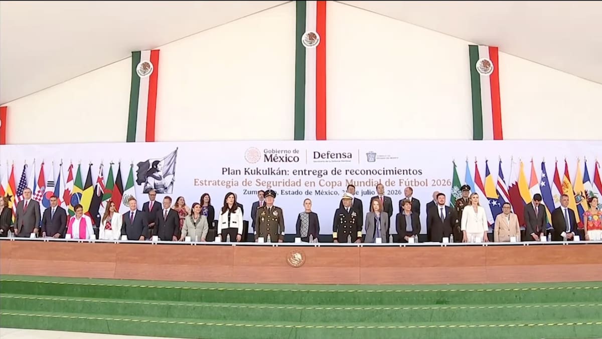 La corporación municipal recibió un reconocimiento por su participación en el operativo de seguridad implementado durante el Mundial de Fútbol 2026. Foto: Cortesía.