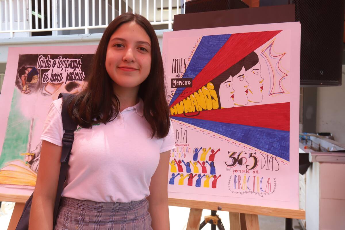 Adolescentes dibujan su visión de la legalidad