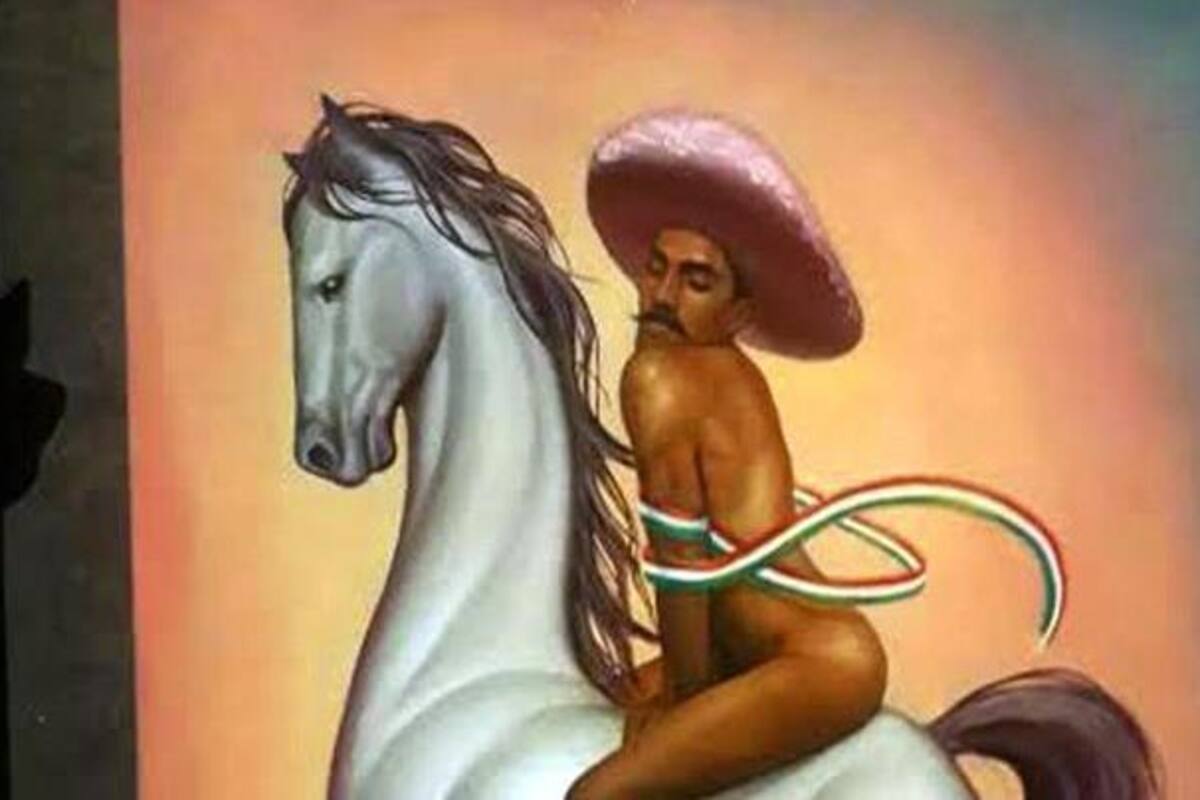 AMLO califica a polémico cuadro de Zapata como un ‘homenaje’