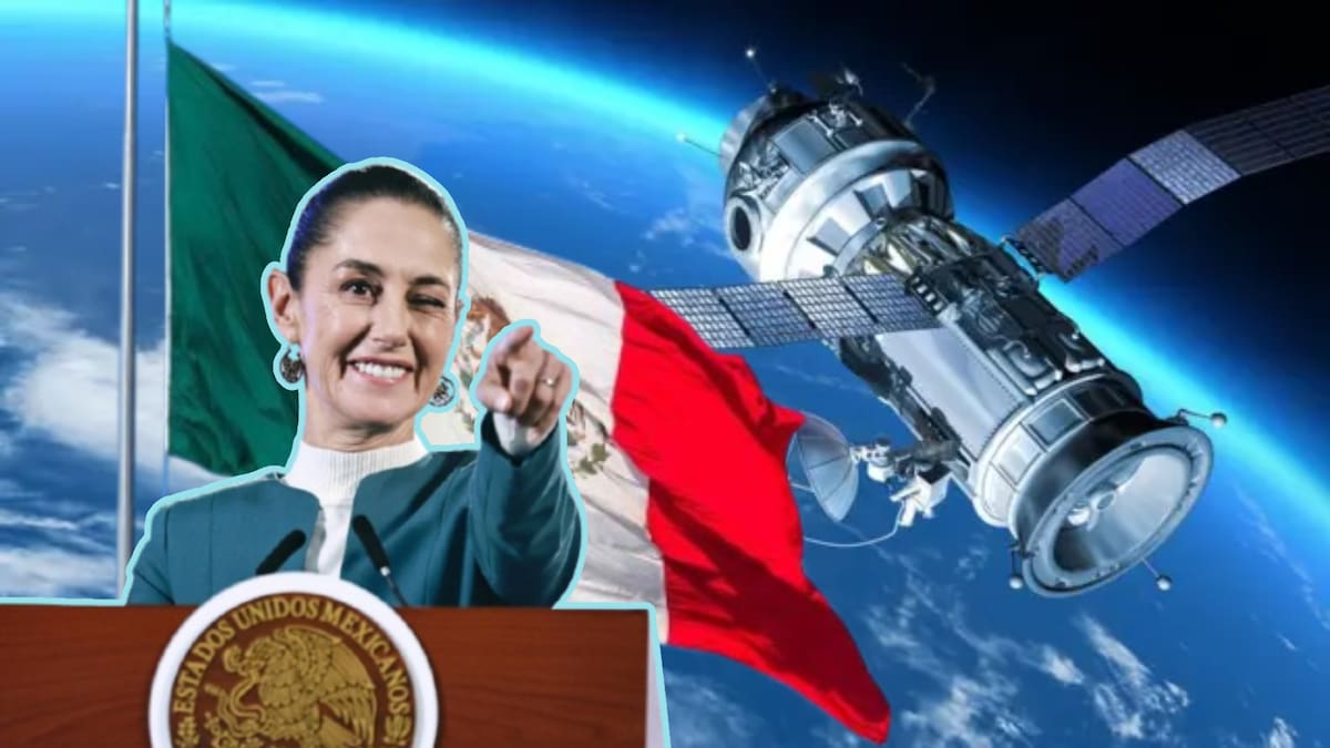 Sheinbaum planea lanzar un satélite, pero México no tiene capacidad para fabricarlo. FOTO: Especial