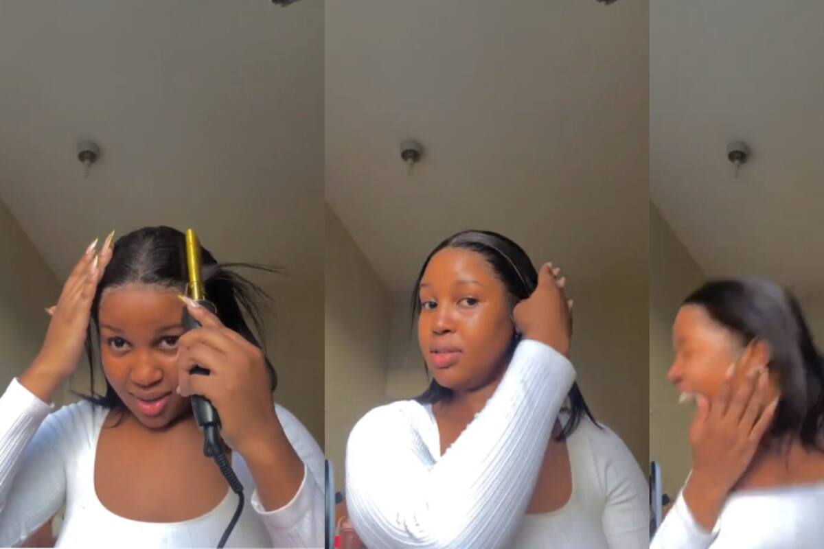 Mujer sufre TERRIBLE descarga eléctrica mientras utilizaba su plancha para cabello | VIDEO