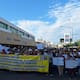 Manifestantes de la Unión de Usuarios guardaron un minuto de silencio en memoria de las víctimas de la tragedia de Waldo’s