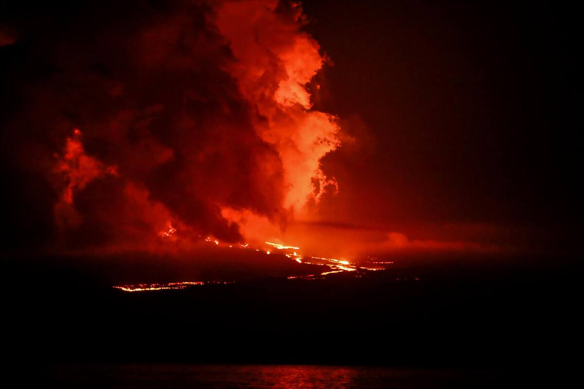 Erupción del volcán en las Islas Galápagos: un espectáculo natural capturado por Greenpeace