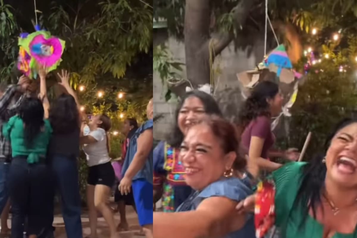 Joven engaña a su familia haciéndoles creer que puso un billete de 500 en las piñatas y desata el caos: al final solo hubo harina y golpes