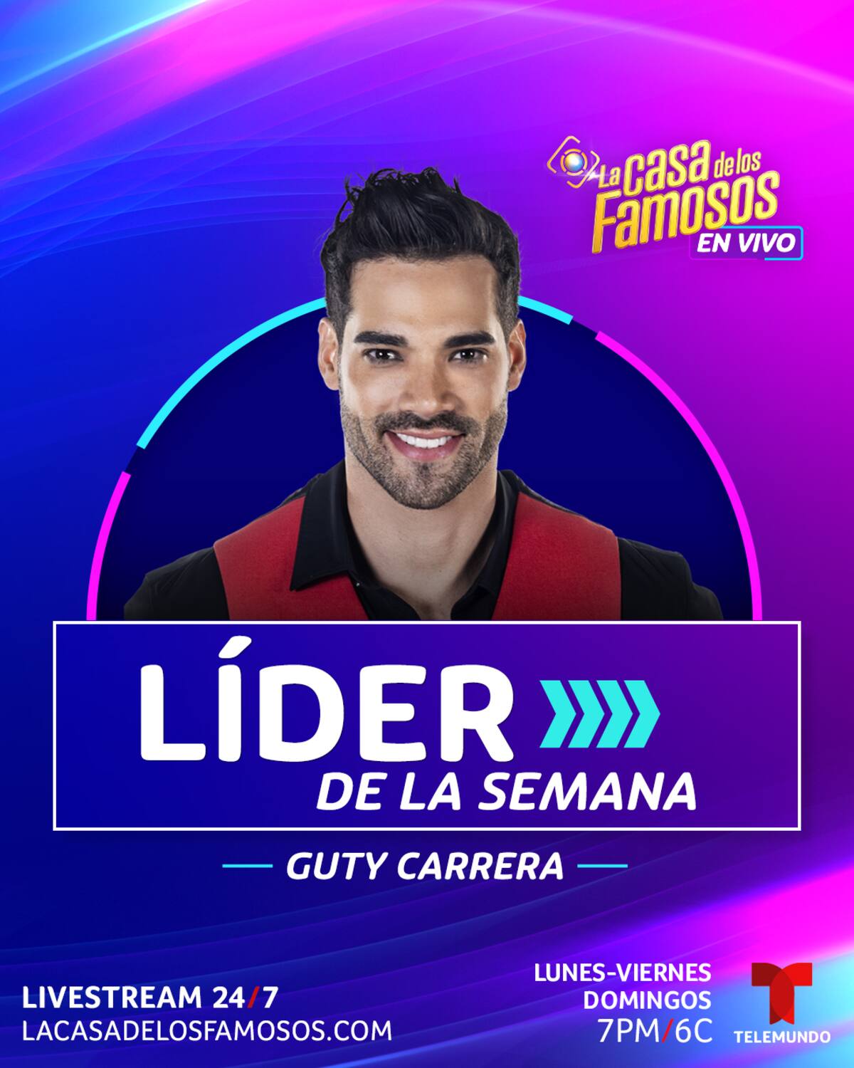 Guty Carrera se convierte en el primer líder de La Casa de los Famosos.