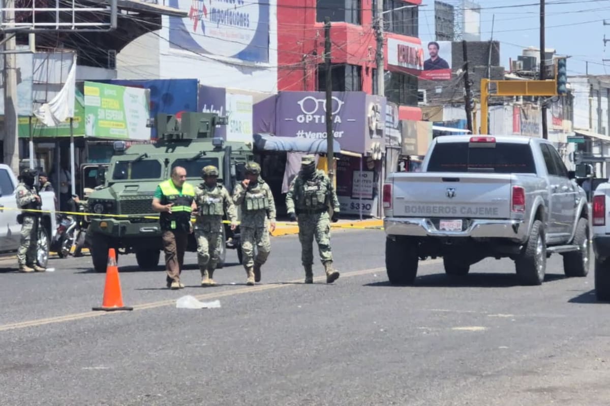 Descartan riesgo por presunta bomba casera abandonada en el centro de Ciudad Obregón