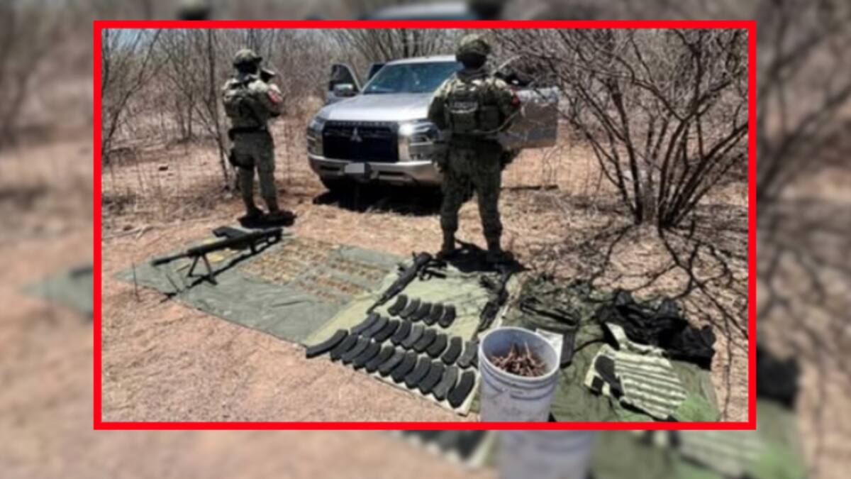 Aseguran camioneta robada con armamento y ponchallantas en Estación Obispo, Culiacán
