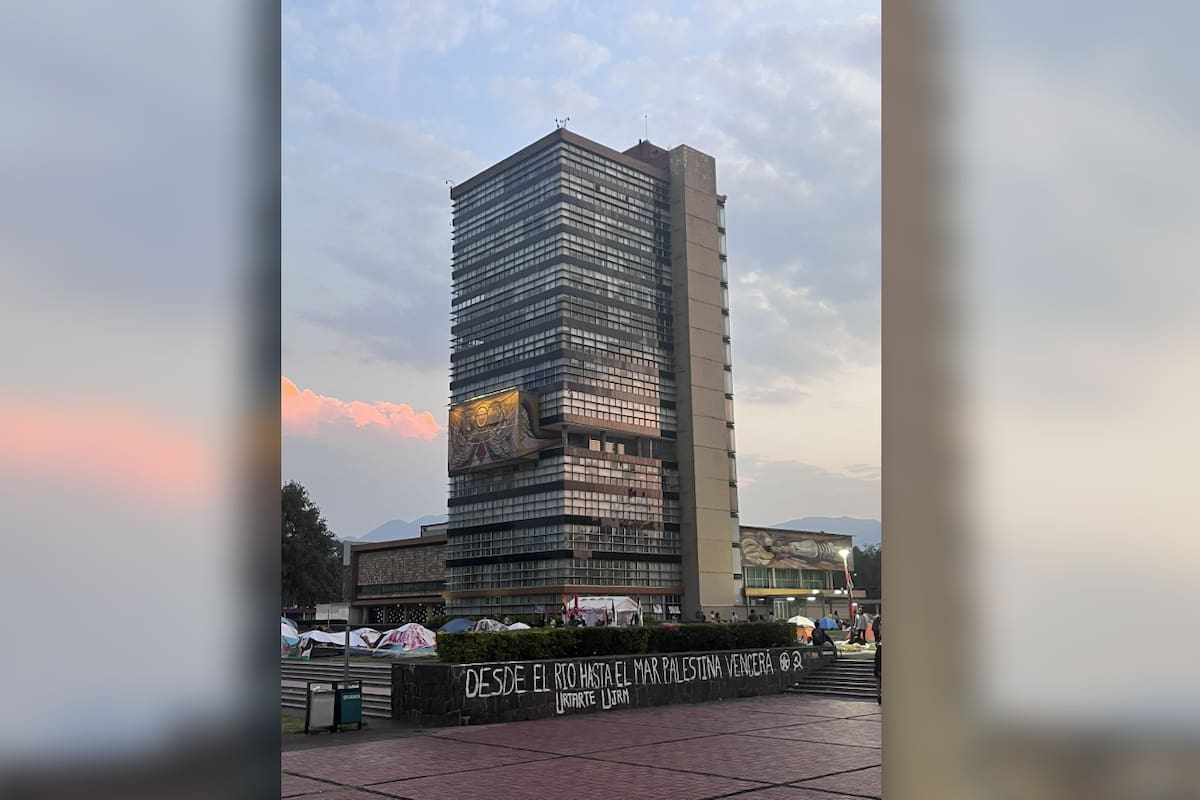 UNAM protestan en contra de la guerra de Gaza
