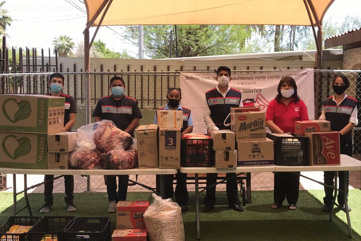 Chevron se suma a la lucha contra el Covid-19 donando alimentos a casa hogar