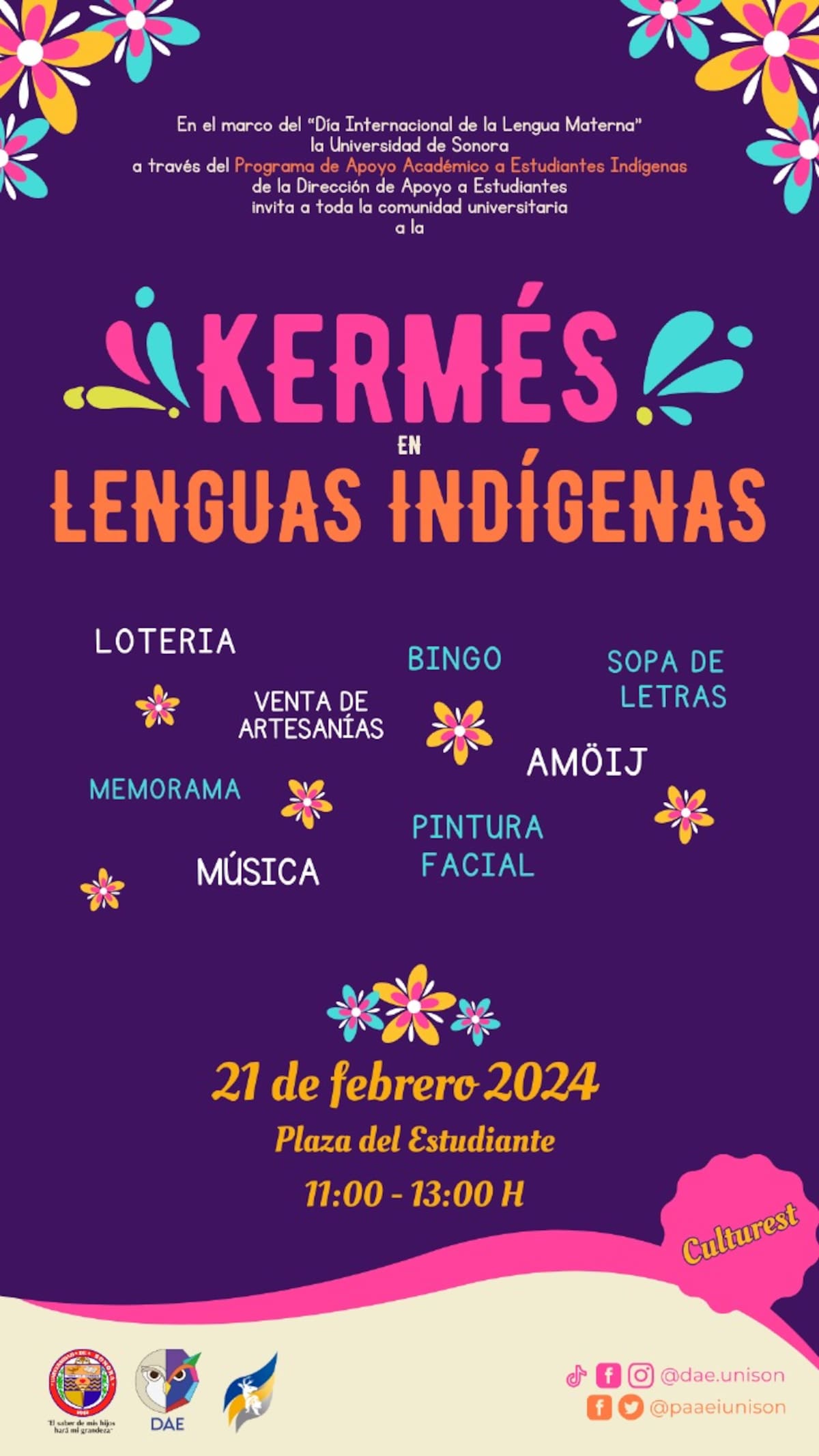 Para reconocer la importancia cultural de las lenguas maternas de las comunidades originarias de Sonora