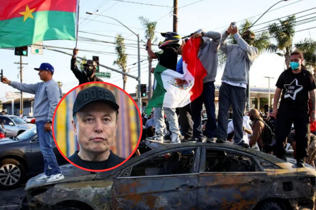 Elon Musk critica protestas contra redadas migratorias en Los Ángeles