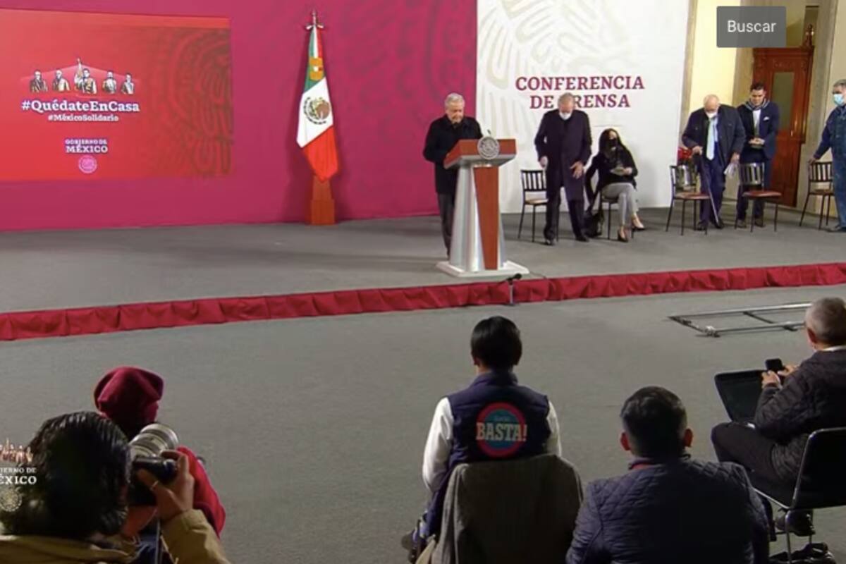 Sigue la conferencia de AMLO desde Palacio Nacional