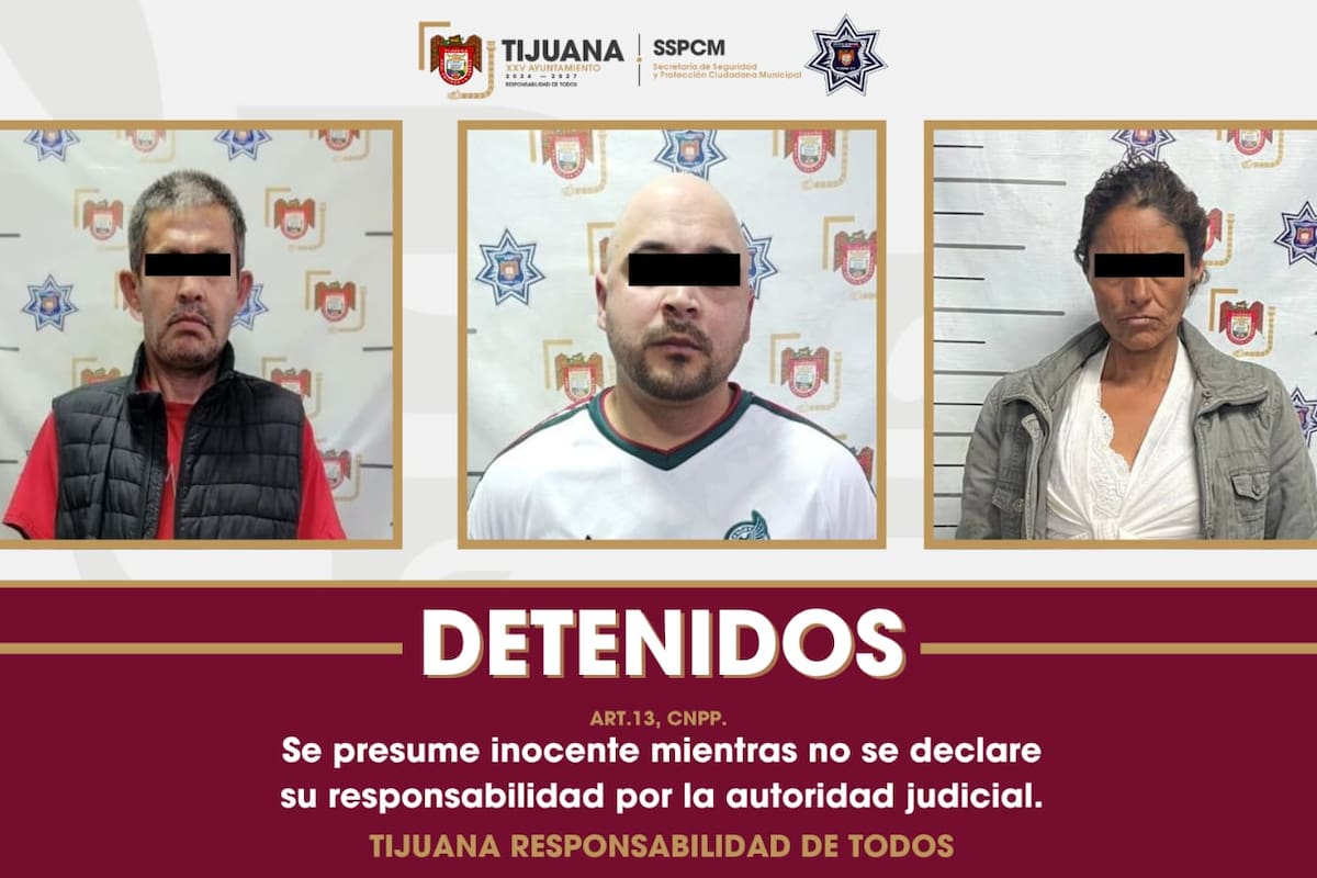 Detienen a tres personas con dosis de cristal en distintos operativos realizados en Tijuana