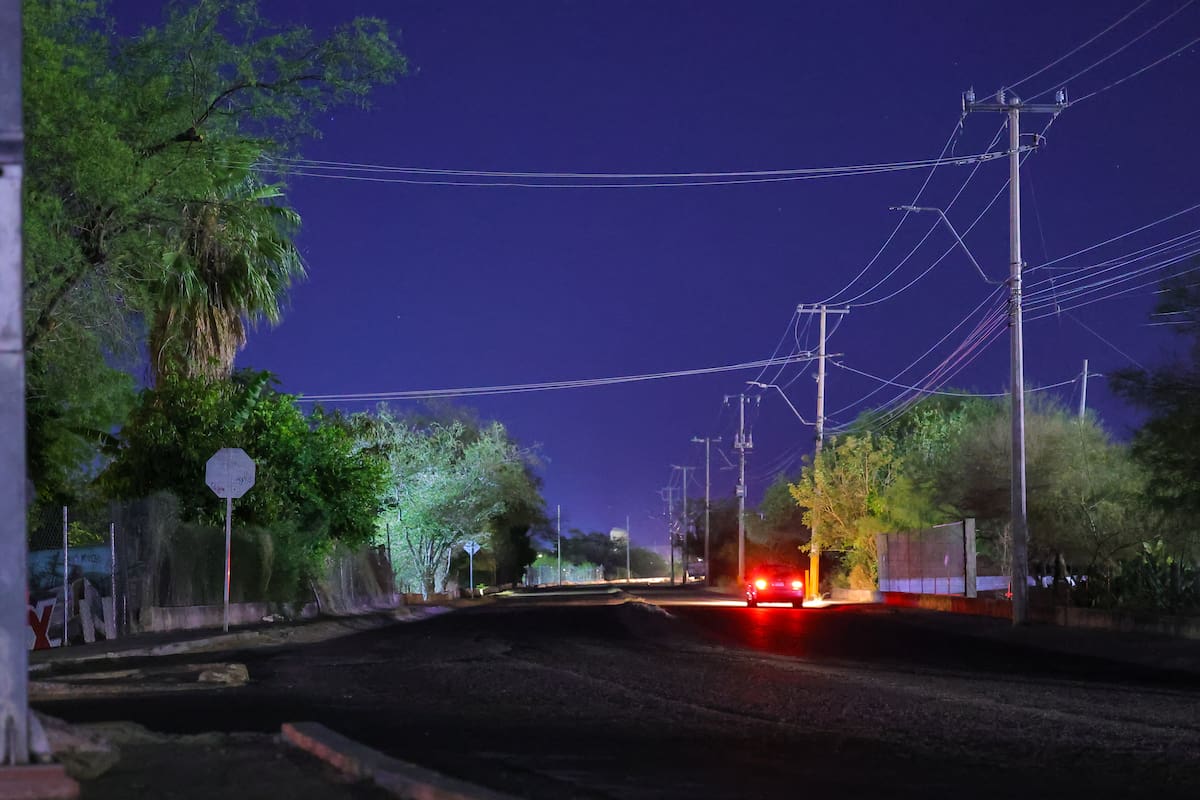 Temporada de lluvias dispara fallas en el alumbrado público de Hermosillo: así puedes reportarlas