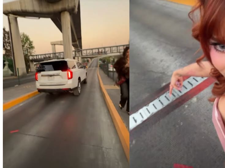 Yeri Mua denuncia ponchadura de llantas en el segundo piso del Periférico rumbo al concierto de El Malilla