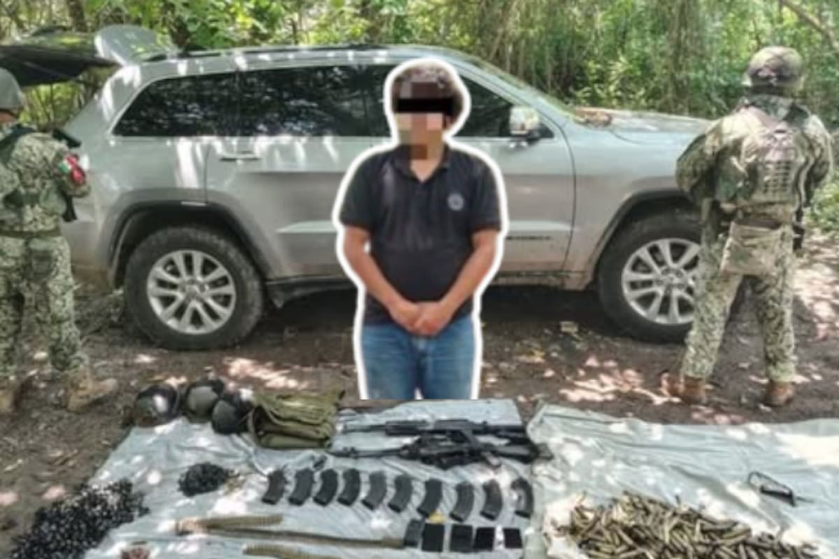 Blindaje, arsenal y tecnología: detienen a civil con equipo táctico y vehículos en zona rural de Sinaloa