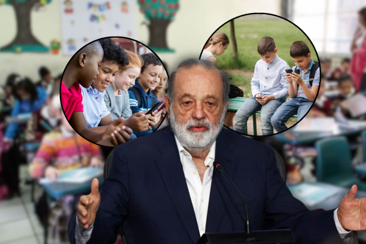 Carlos Slim apoya la restricción de celulares en primarias y secundarias y sostiene que las aulas deben mantenerse como espacios de concentración donde los estudiantes puedan aprender sin usar dispositivos para comunicarse