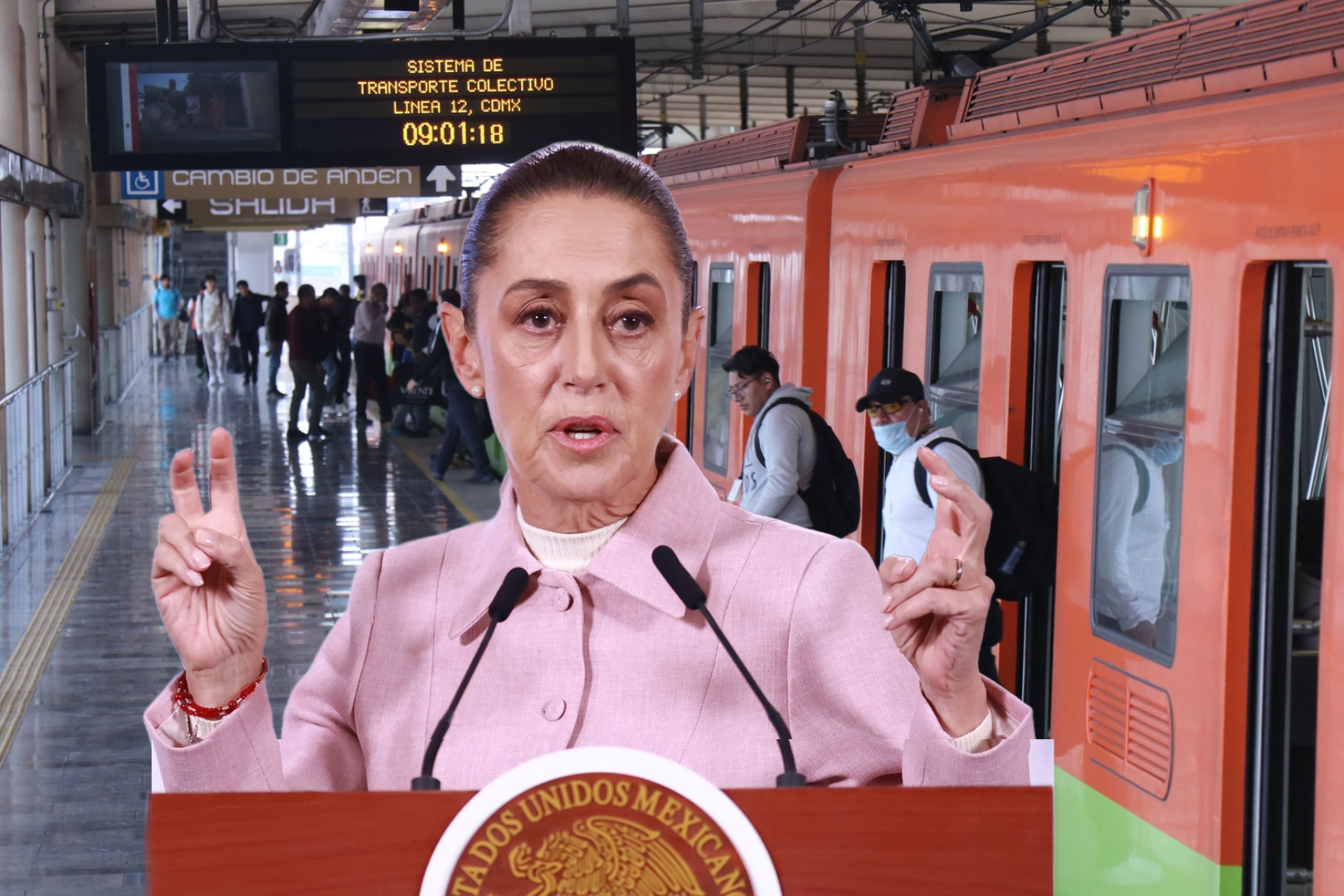 Sheinbaum descarta manifestaciones en el Metro al sostener que sí hay inversión por 1,500 millones de pesos, pese a las advertencias del sindicato sobre fallas y trenes fuera de servicio
