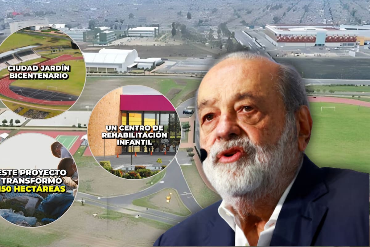 Carlos Slim convirtió un antiguo basurero de Nezahualcóyotl en Ciudad Jardín Bicentenario, un complejo que hoy reúne una plaza comercial, servicios de salud, instalaciones deportivas y espacios educativos tras la recuperación de un terreno que acumuló hasta 12 millones de toneladas de residuos