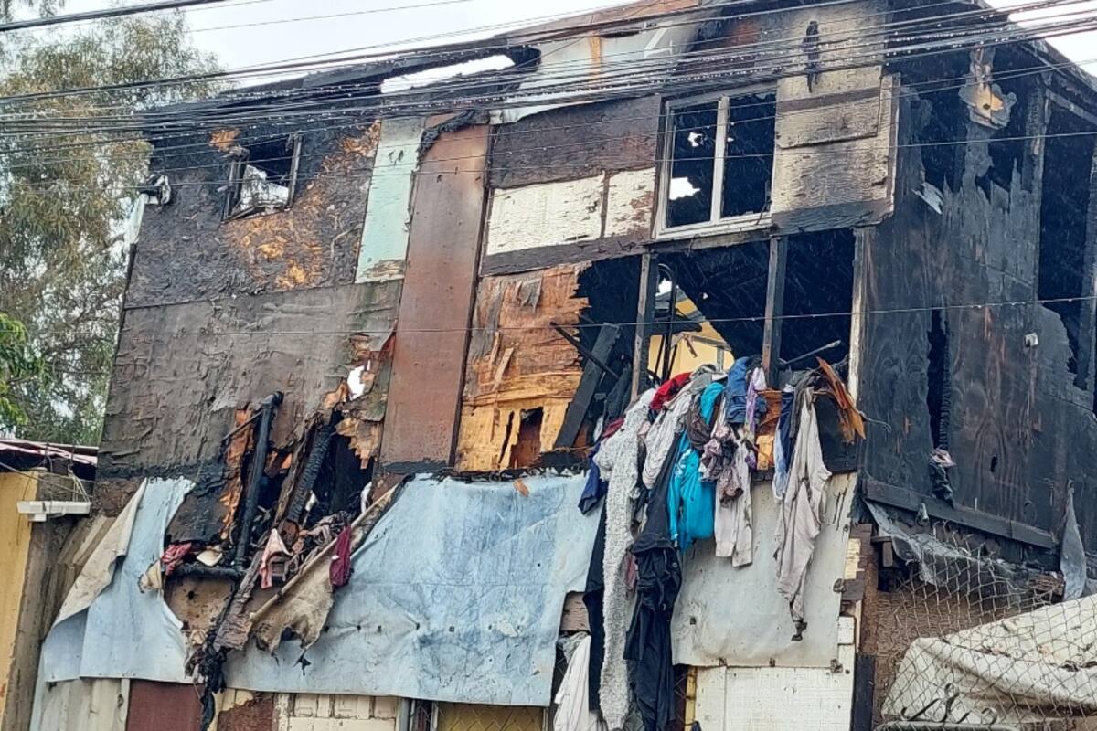 Se incendia una casa en Las Torres Parte Alta