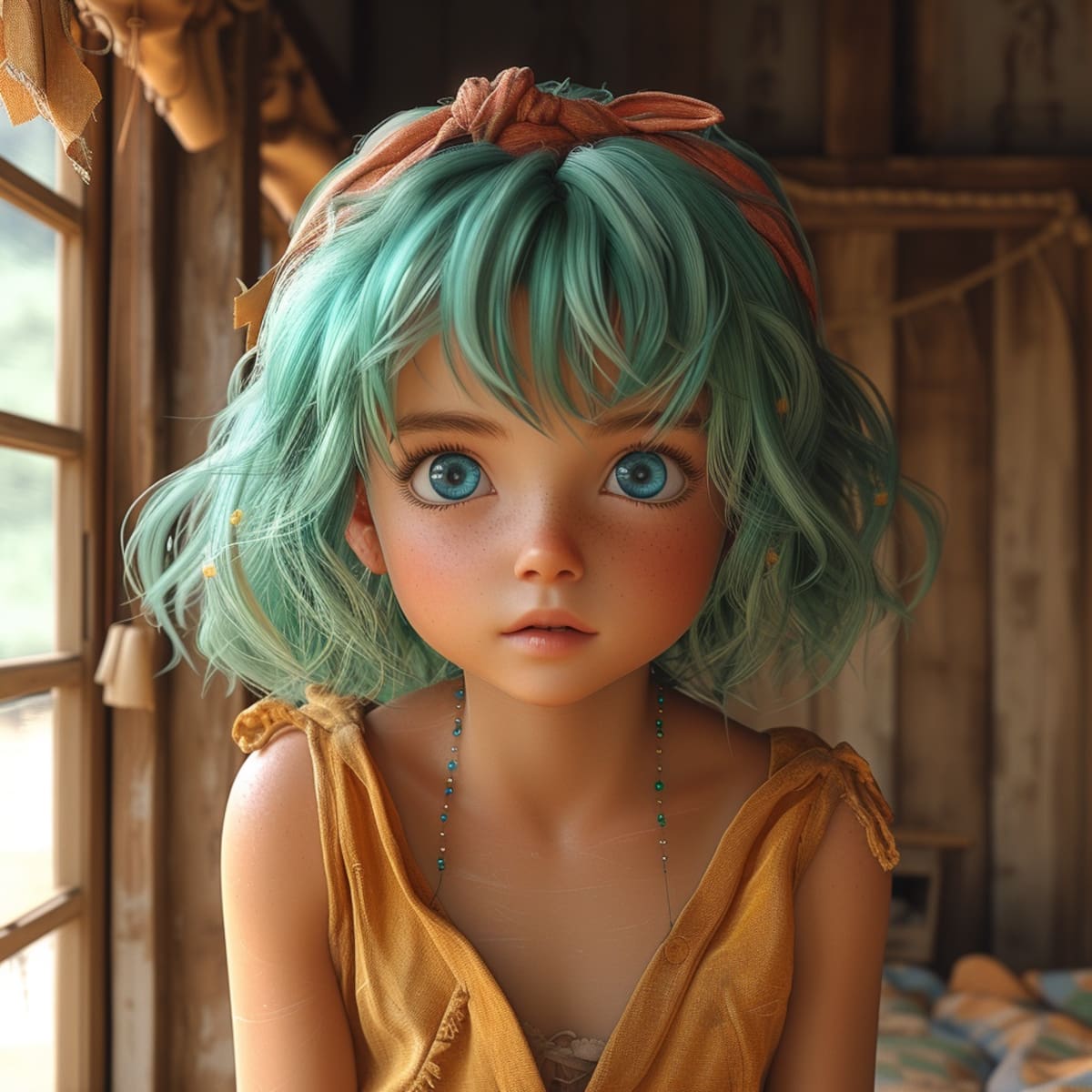 La IA ha recreado a Bulma como si fuera una niña en estilo realista