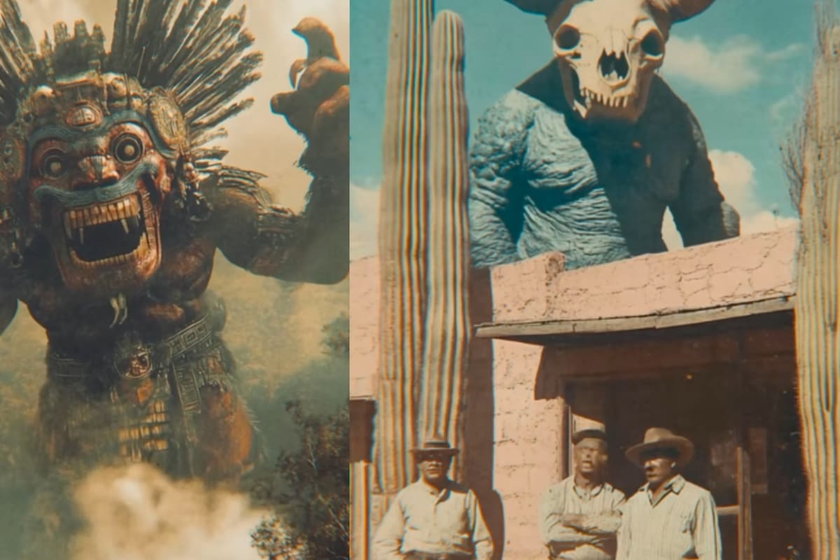 Mira cómo se vería una ciudad dominada por dioses aztecas con este video hecho con IA