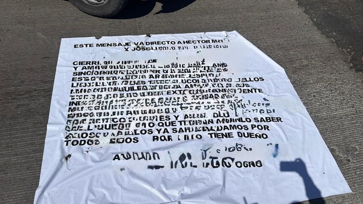 osé Luis Alcalá Murillo confirmó que actualmente no cuenta con escoltas, mientras la Fiscalía investiga la amenaza colocada en una manta.
Foto: Cortesía.