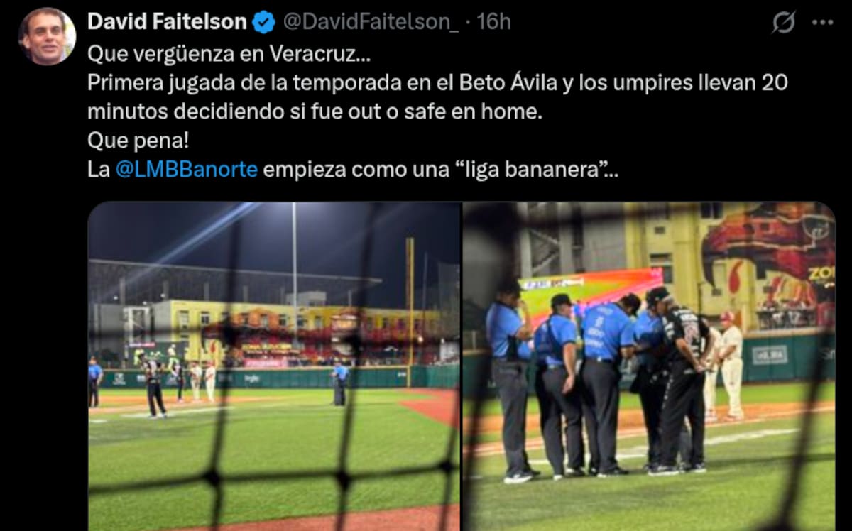 Captura de pantalla de la publicación de David Faitelson en su cuenta de X: @DavidFaitelson_.