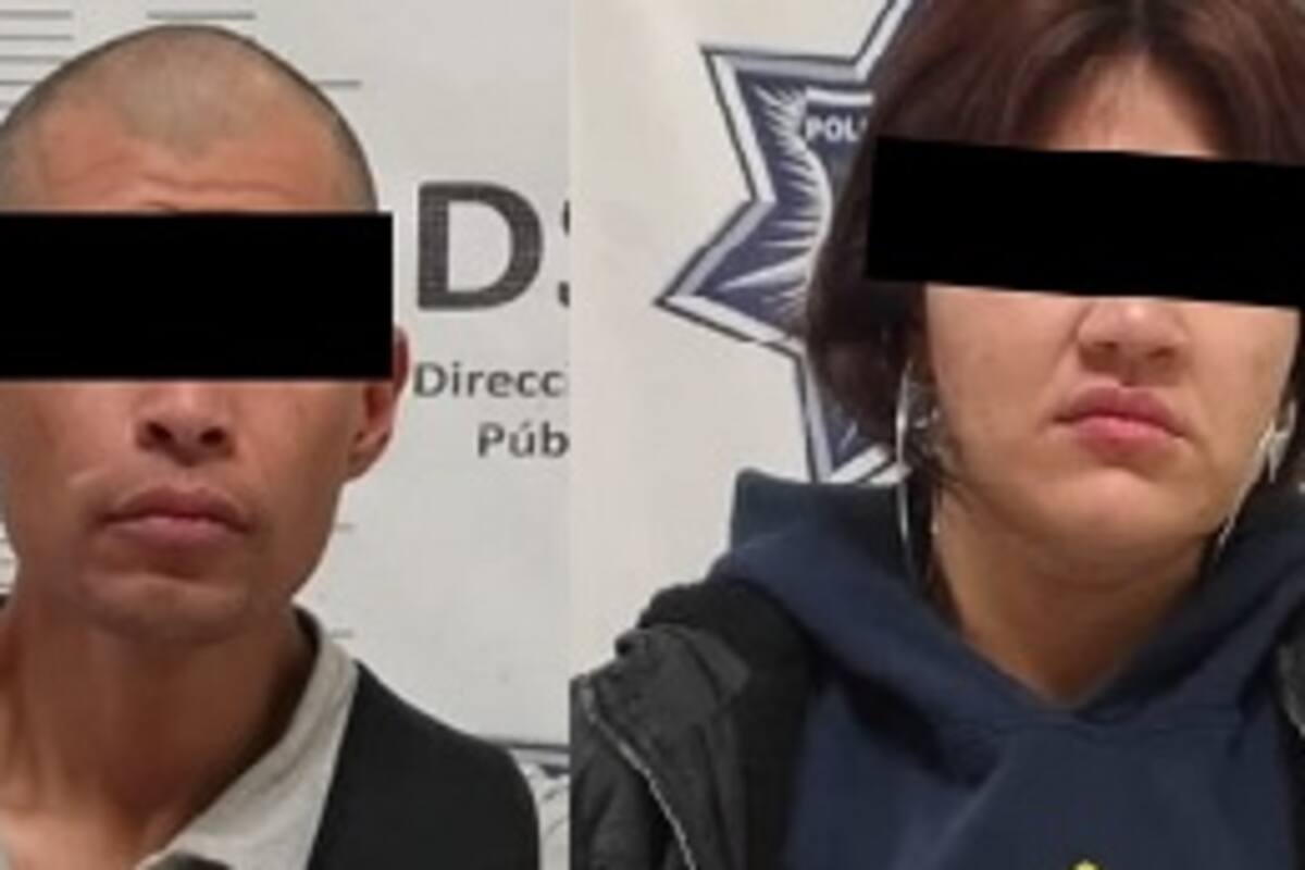 Parejas es arrestada con armas blancas en Centro Cívico