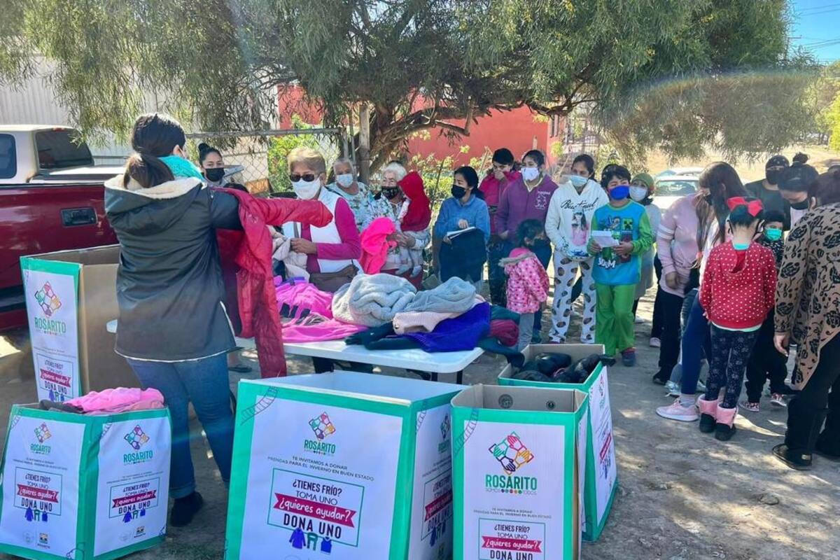 Inicia campaña de donación de prendas para invierno en Rosarito