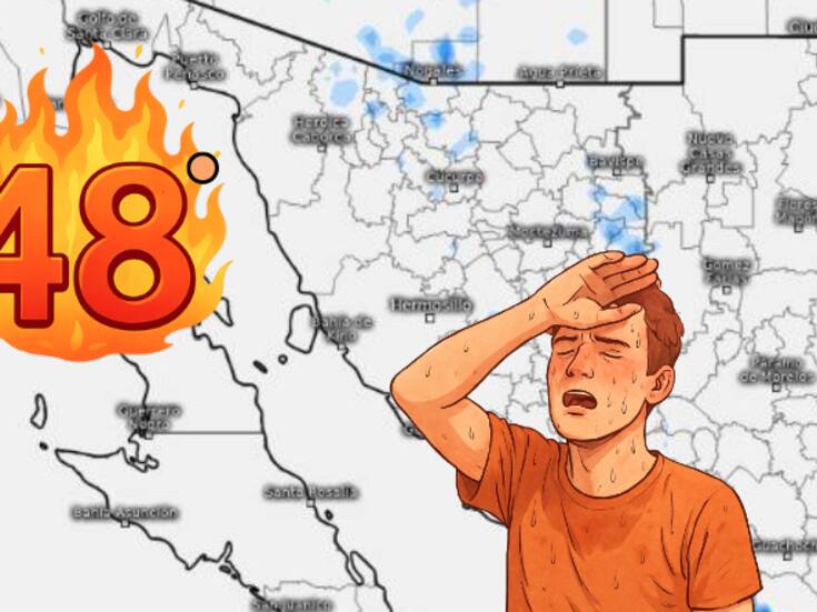 San Luis Río Colorado arde a 48°C: Sonora enfrenta ola de calor con cielos despejados y riesgo de tormentas aisladas