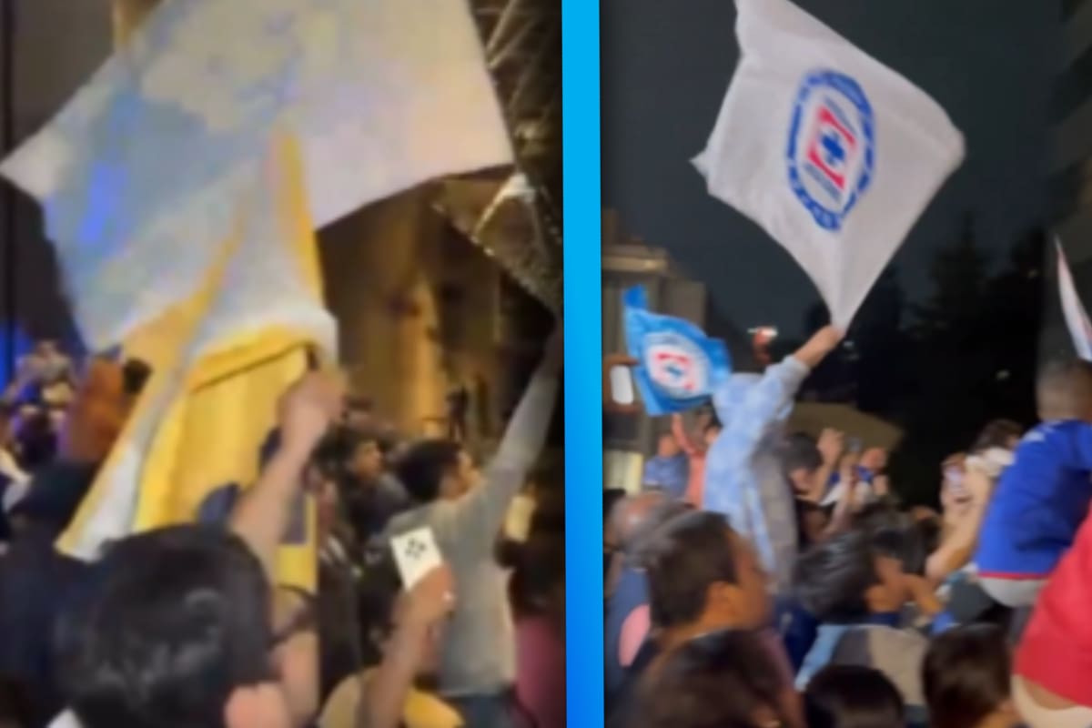 VIDEO: Pumas y Cruz Azul reciben serenata de sus aficiones previo a la Gran Final de la Liga MX