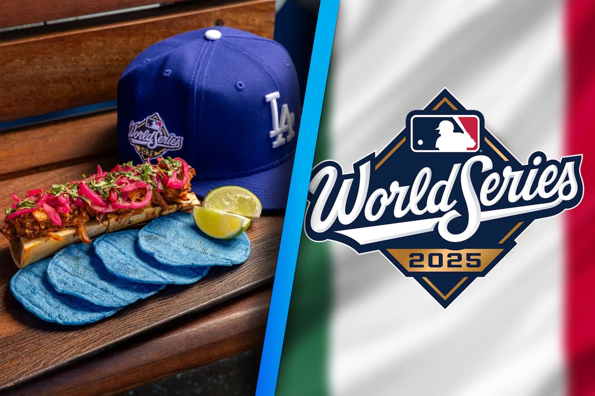 ¡Tacos con tortillas azules! Así es la comida de la Serie Mundial con sabor a México