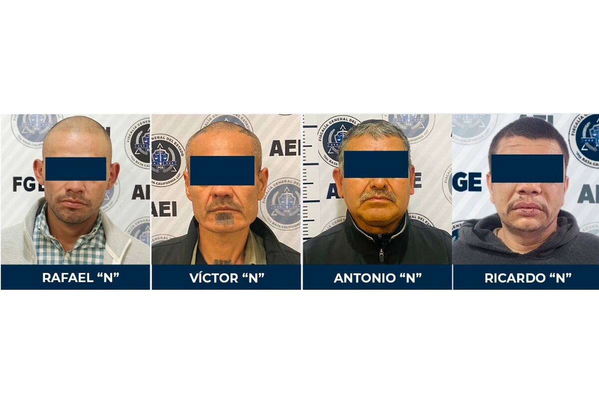 Capturan en Tijuana a cuatro imputados por diversos delitos