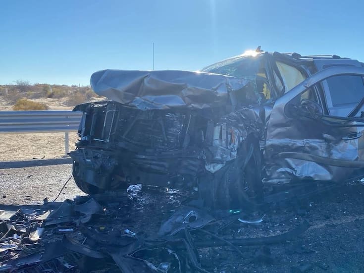 Fatal accidente en carretera Puerto Peñasco–Golfo de Santa Clara deja un muerto y cuatro heridos