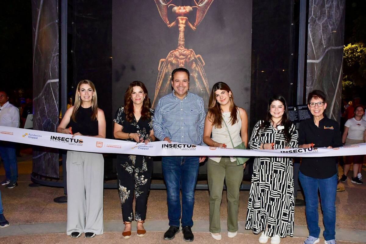 Inauguran “Toño” y esposa exposición itinerante “insectus” en el Parque Madero