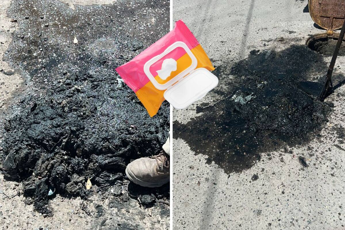 Toallitas húmedas “el terror” del Oomapas en Cajeme