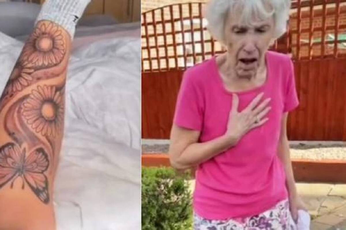 TIKTOK: La reacción de esta abuela ante el tatuaje de su nieta fue épica y todo quedo grabado